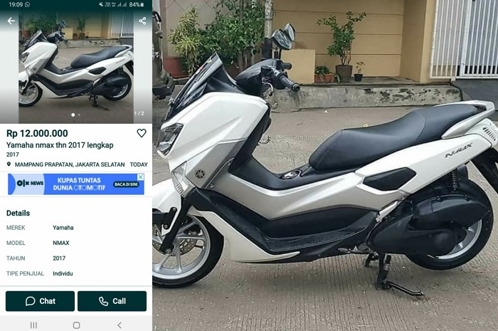 Waspada ada yang jual Yamaha NMAX 2017 cuma Rp 12 jutaan di OLX