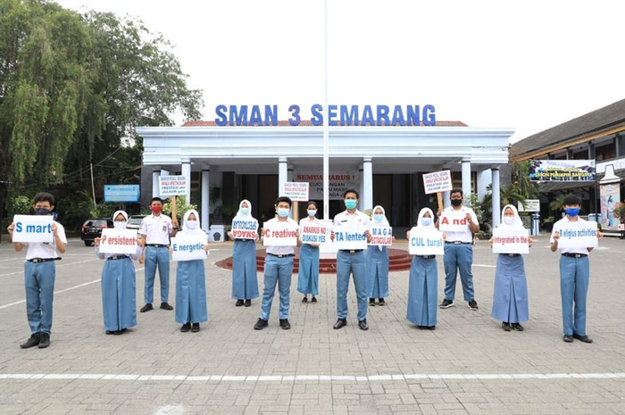 Aksi Damai, Pelajar SMA di Semarang Unjuk Rasa Tolak Aksi Anarkis