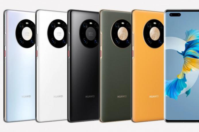Huawei Mate 40 Pro dengan berbagai varian warna.