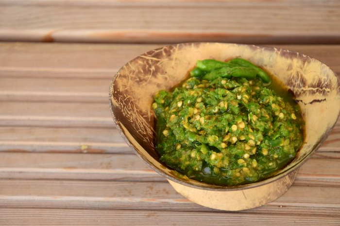 Sambal ijo khas restoran padang