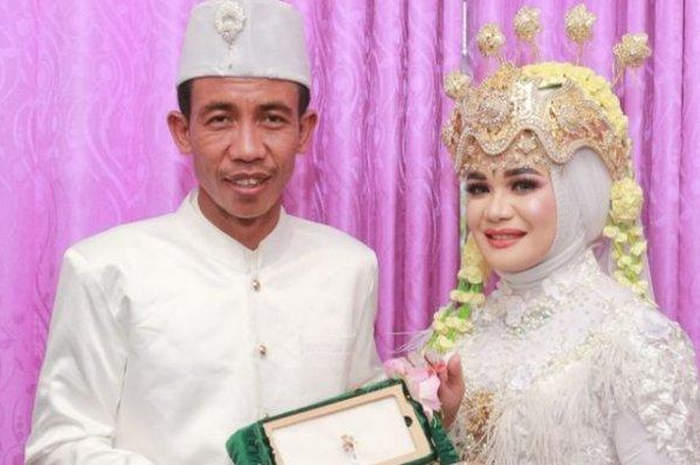 Viral pengantin pria disebut mirip Presiden Jokowi