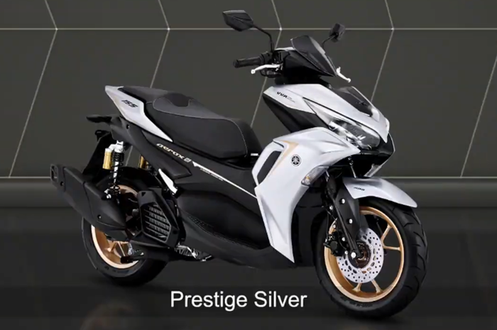 Warna silver di Yamaha Aerox 155 2020