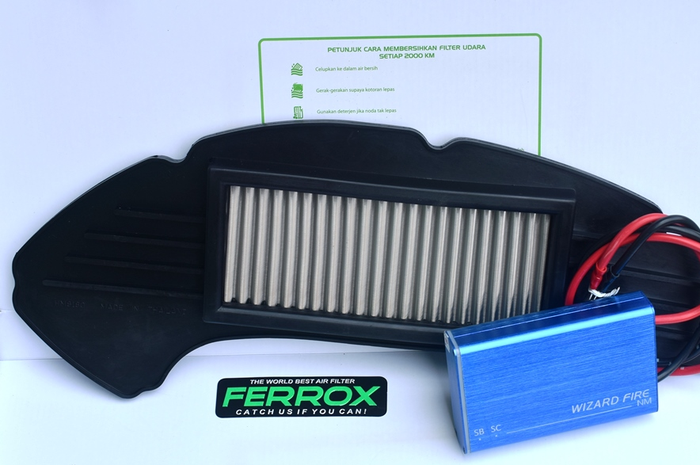 Sambut motor baru Yamaha, Ferrox melaunching filter udara untuk All New Aerox 155 dengan diskon spesial.