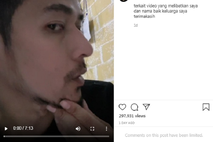 Klarifikasi Adhietya Mukti yang membantah dirinya pemeran pria di video syur mirip Gisel