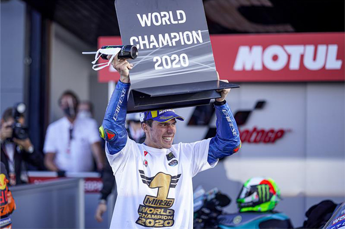 Jadi juara dunia MotoGP 2020, pembalap tim Suzuki Ecstar, Joan Mir langsung hadir diantara empat pembalap dengan gaji tertinggi.