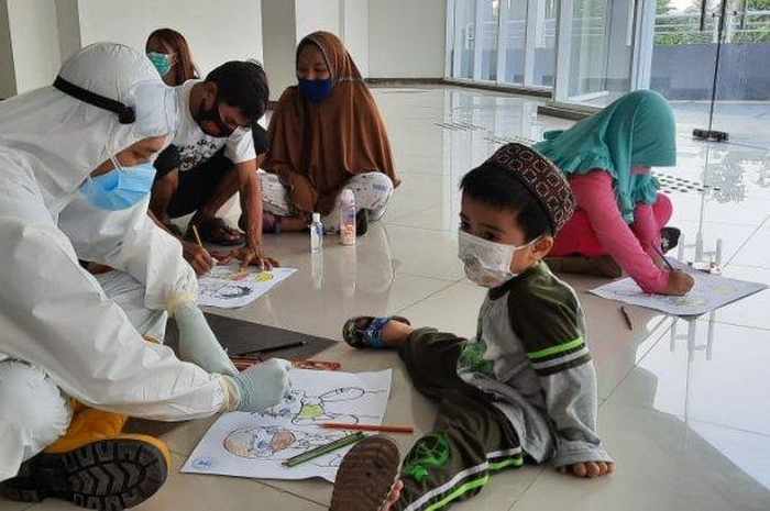 (Ilustrasi) Pasien virus corona anak-anak.