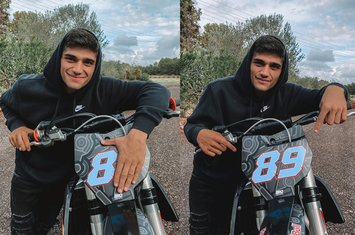 Akhirnya, Jorge Martin terang-terangan ganti nomor start dari angka 88 jadi 89 seperti unggahan foto di media sosial Twitter akun miliknya