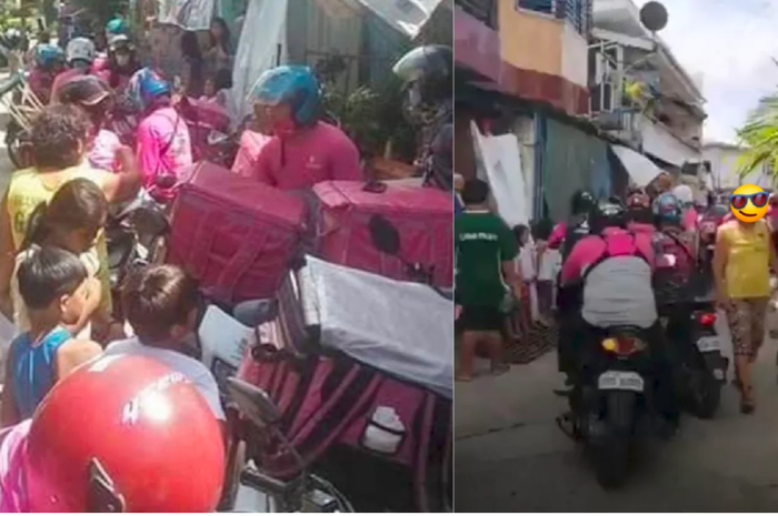 Kocak, driver ojol rame-rame anter makanan ke alamat sama, yang order malah nangis.