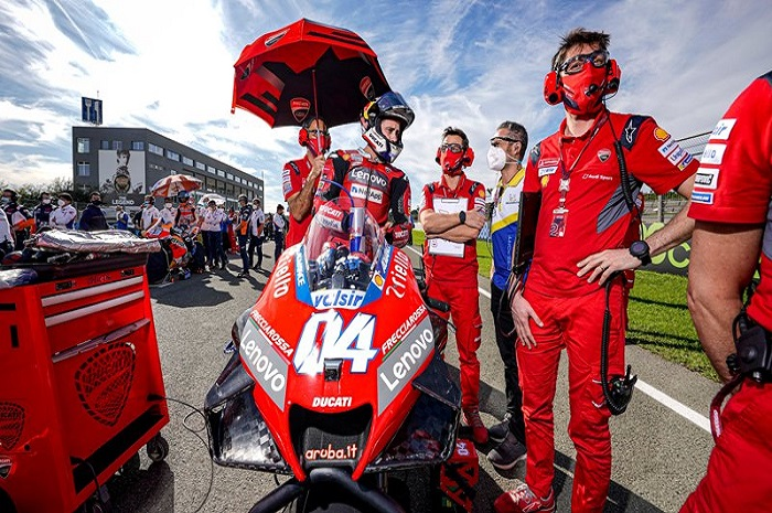 Ilustrasi. Gak juara di MotoGP 2020, Ducati soroti Andrea Dovizioso dan Michellin.