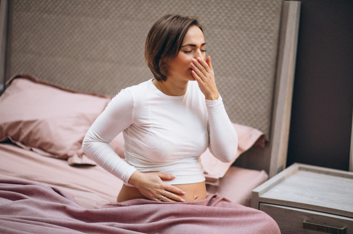 Ilustrasi ibu hamil mengalami morning sickness