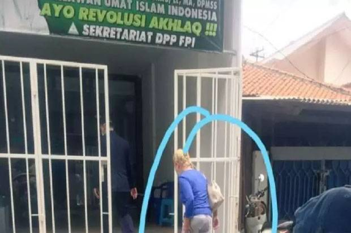 Diplomat Kedutaan Besar Jerman ke markas Front Pembela Islam (FPI) pada Sabtu (19/12/2020).