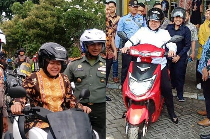 Walikota Surabaya Tri Rismaharini lancar bawa Yamaha NMAX sampai motor listrik