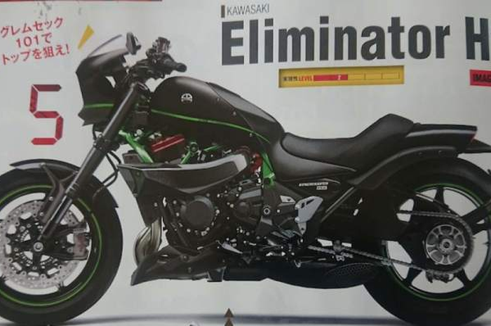 Wow, muncul rumor motor cruiser Kawasaki Eliminator bermesin Ninja H2!