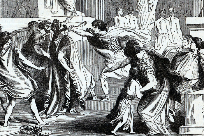 Saat pembunuhan Philip II, ayahanda Alexander Agung.