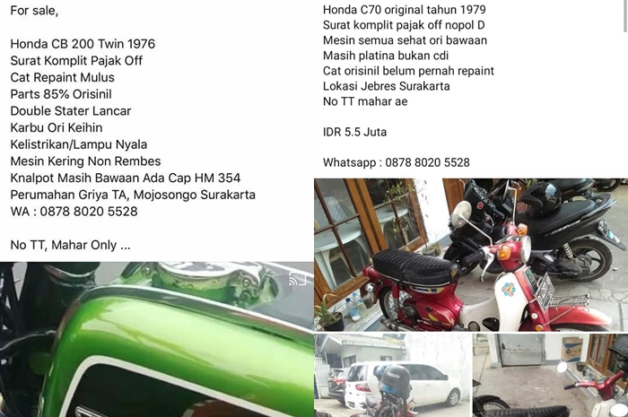 Marak penipuan jual beli motor jadul, modusnya gak cuma harga murah.