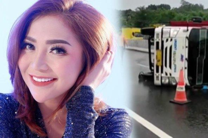 Kolase kecelakaan maut yang libatkan eks Trio Macan Chacha Sherly meninggal dunia 