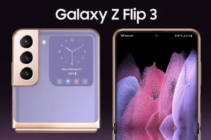Render Samsung Galaxy Z Flip 3