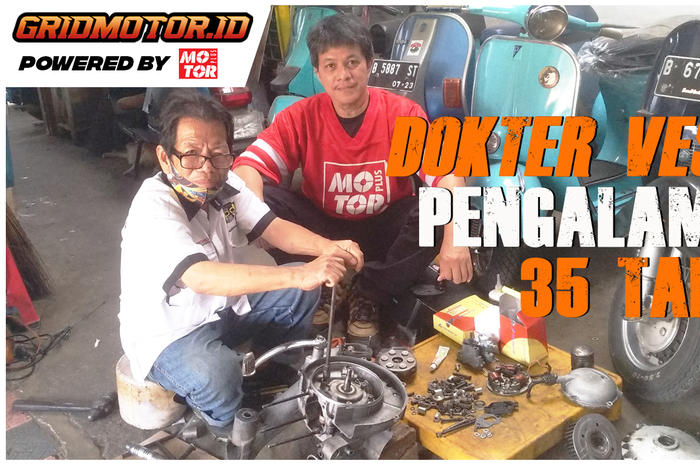 45 Tahun Bergelut Dengan Vespa, Bengkel Vespa Bang Ronny Melayani Dengan Hati