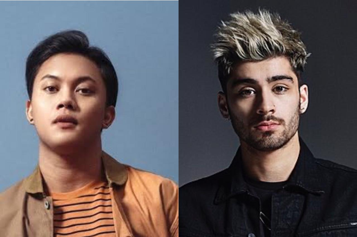 Rizky Febian dan Zayn Malik.
