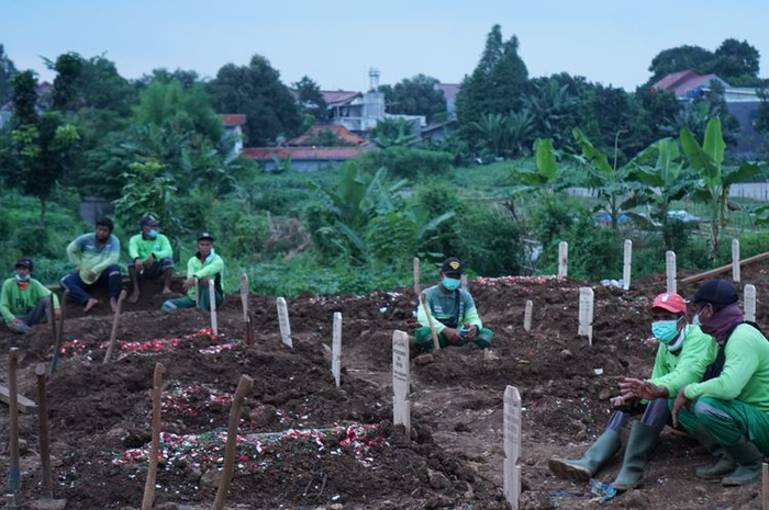 Ilustrasi tukang gali kubur