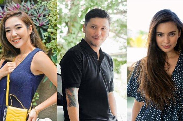 Kolase foto Gisella Anastasia, Gading Marten dan Karen Nijsen