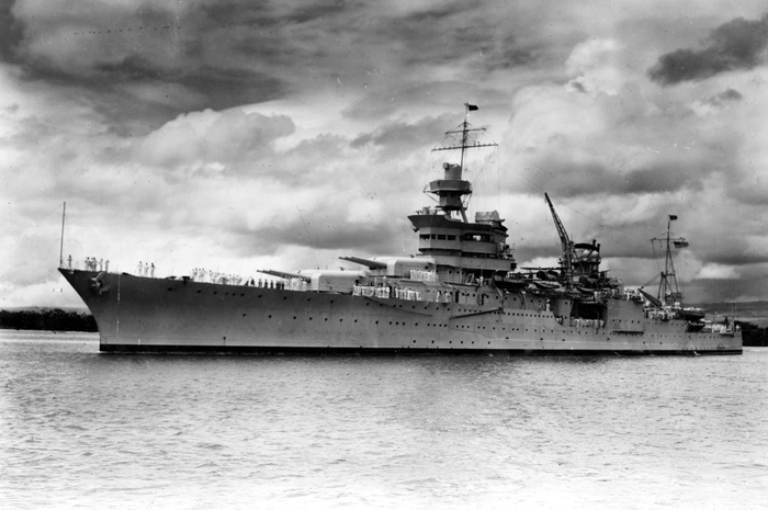 USS Indianapolis saat Perang Dunia II.