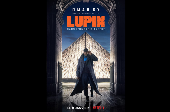 Omar Sy dalam serial drama kriminal Lupin (2021)