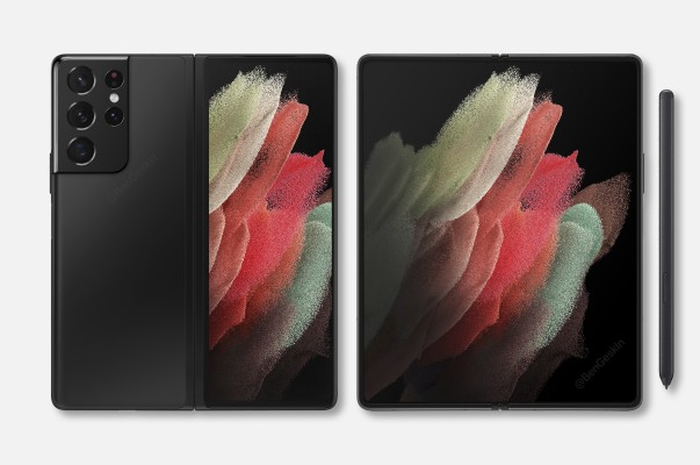 Render Samsung Galaxy Z Fold 3