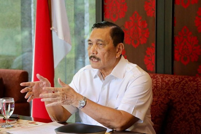 Menko bidang Kemaritiman dan Investasi Luhut Binsar Pandjaitan memaparkan strategi penanganan kasus Covid-19, kepada para Epidemiologi secara virtual, Jakarta, Kamis (4/2/2021)