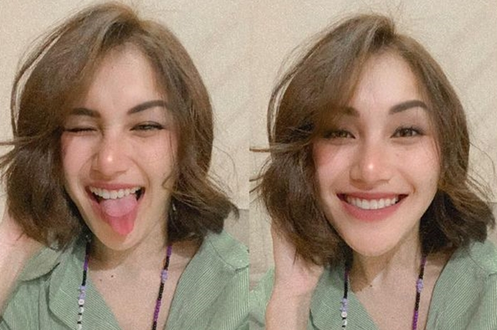 Ayu Ting Ting potong rambut