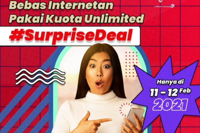 Promo paket internet unlimited Telkomsel bulan Februari