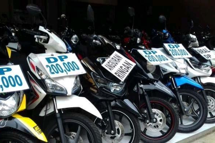 Ilustrasi motor kredit. Selama PPKM cicilan kredit motor bisa lunas, pahami dulu caranya.