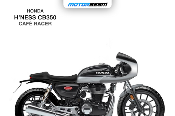 Gambar render Honda H'ness CB350 Cafe Racer