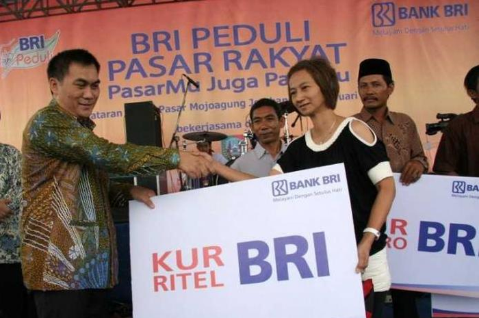 Ilustrasi penyaluran pinjaman tanpa agunan atau KUR BRI