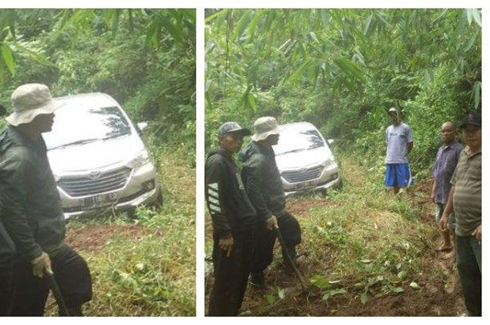Mobil Avanza yang tersesat di hutan Gunung Putri Majalengka