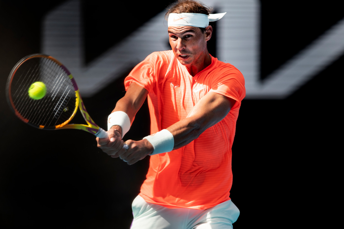 Petenis Rafael Nadal, pada babak keempat Australian Open 2021
