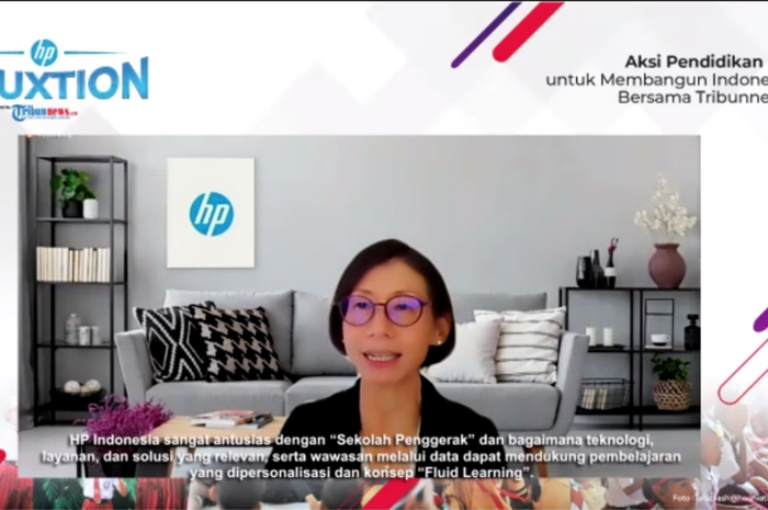 Fiona Lee, President Director, HP Inc. Indonesia dalam menyampaikan tujuan dari inisiati EduXtion