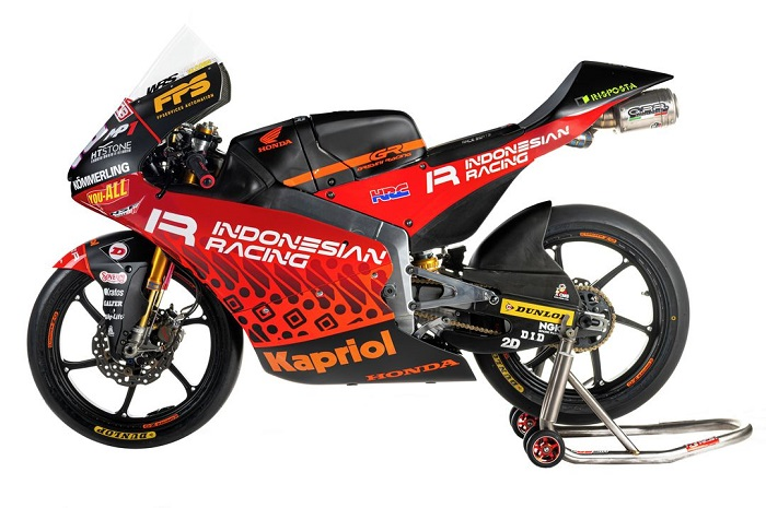Livery baru tim Indonesian Racing Gresini Moto3 2021 ada gambar batiknya.