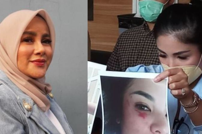 Kolase foto Olla Ramlan dan Nindy Ayunda.