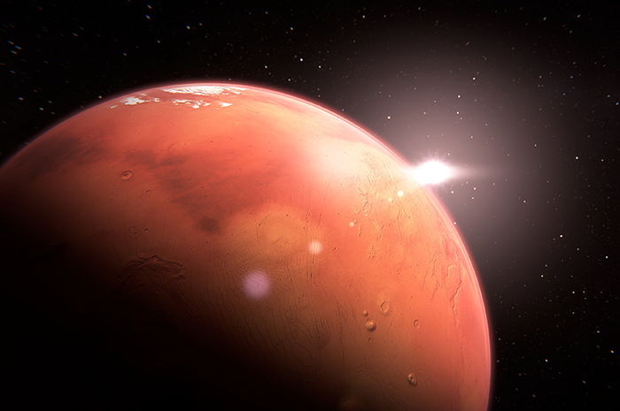 Ilustrasi Planet Mars