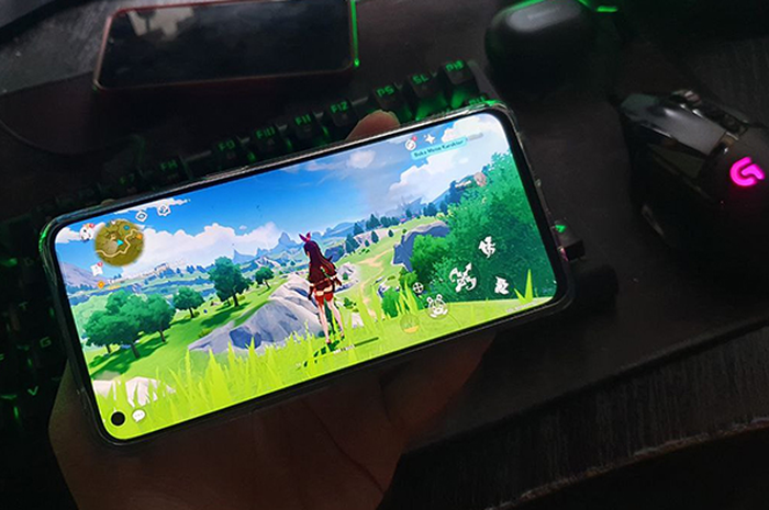 Gaming Genshin Impact di Oppo Reno5