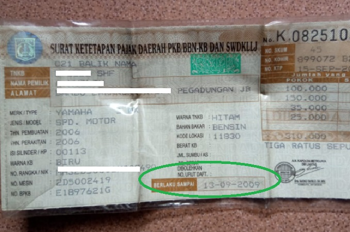 Waspada Motor Langsung Disita Gara-gara STNK Mati Telat Bayar Pajak