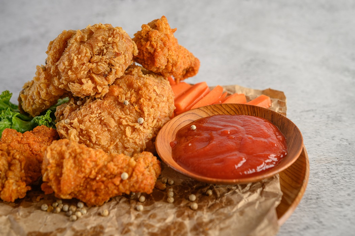 Ilustrasi ayam goreng ala KFC