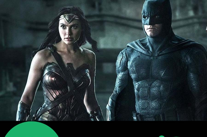 Potret dua superhero DC, Batman dan Wonder Woman yang siap tampil di Spotify setelah terjalinnya kerjasama dengan DC Comics