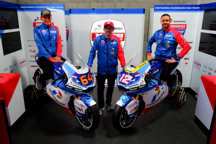 Baru launching, pembalap tim Moto2 Pertamina Mandlika SAG Team, Thomas Luthi sudah sesumbar 