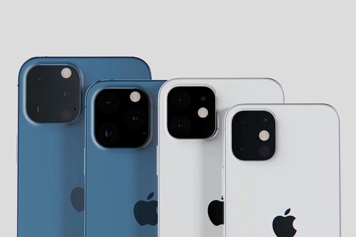 Ilustrasi bentuk dan wujud dari iPhone 13