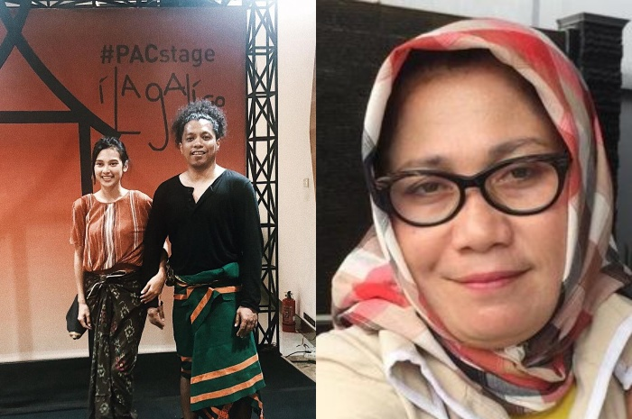 meski ditentang keras pernikahan Indah Permatasari dan Arie Kriting terlihat semakin mesra
