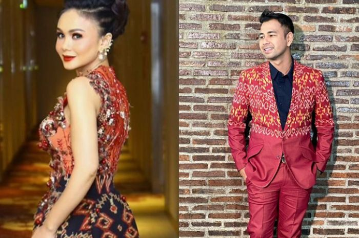 Kolase foto Yuni Shara dan Raffi Ahmad