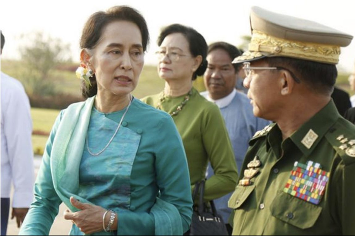Aung San Suu Kyi dan Min Aung Hlaing
