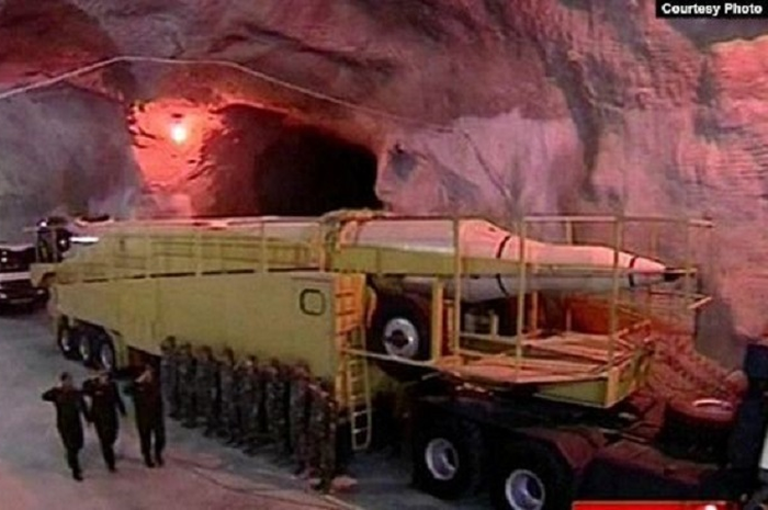 Foto kota rudal di bawah tanah Iran.